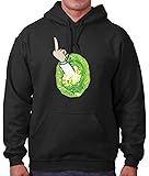 Brisco Brands Portal Rick Sanchez Schwifty Cool Funny Morty GLIP Glop Edgy Fleece Hoodie