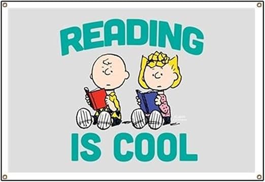 Amazon Com Cafepress Charlie Sally Brown Reading Is Cool Vinyl