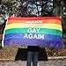 Drumpf.WTF Make America Gay Again Rainbow LGBTQ Pride Flag, 3' x 5' Premium Polyester with Brass Grommets, Suitable for Indoor or Outdoor Use (Single Sided)