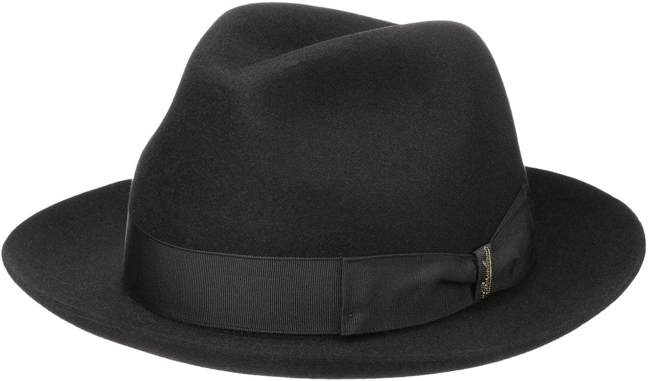Borsalino Alessandria Fur Felt Hat Men Made in Italy Fedora Men´s