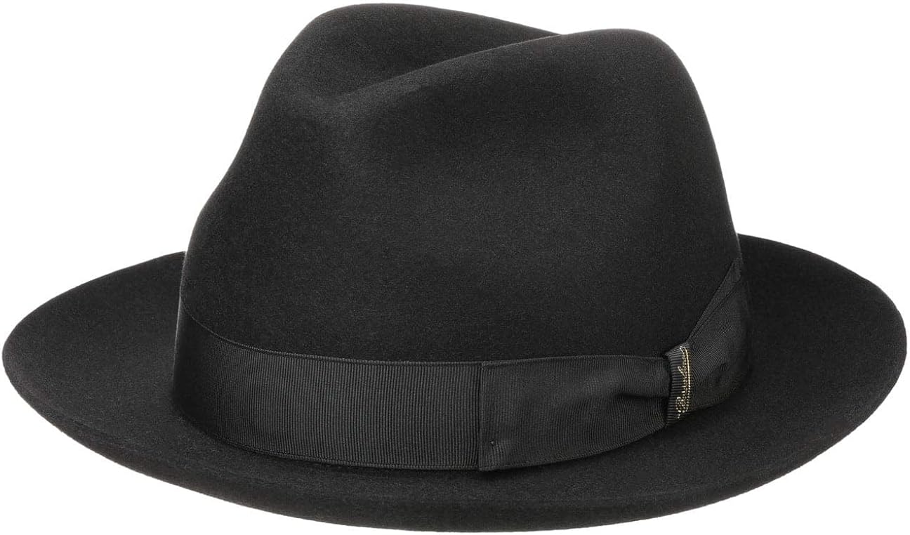 Stetson Cappello Traveller In Feltro Di Pelo Con Fascia In Pelle - Uomo - Made In EU - Idrorepellente