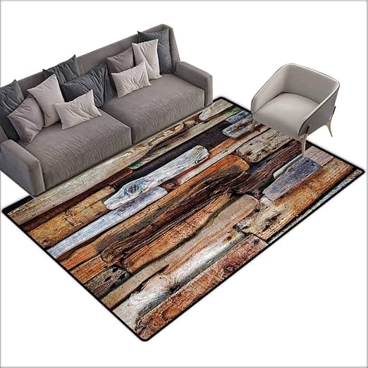 Amazon Com Floor Mat Kitchen Long Carpet Driftwood Decor Wooden