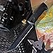 Grand Way Tanto Fixed Blade Knife - Stainless Steel Japanese Tanto Blade Knives - Black Tactical Military Survival Traditional Ninja Knife with Sheath 2786 U-BQ