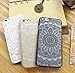 Iphone 6s Case, Iphone 6 Case, Henna Baroque Totem Paisley Damask Mandala Floral Dream Catcher Hybrid PC Cover Case for Iphone 6s / 6 (Black)