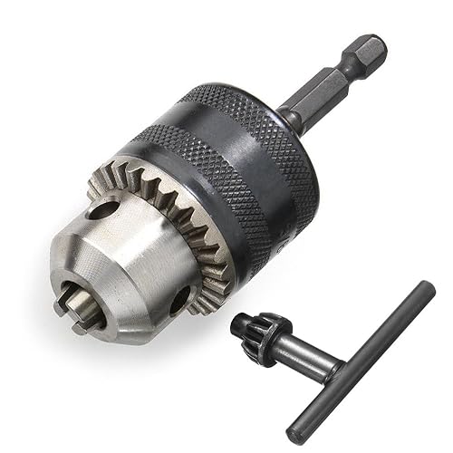 Yakamoz 0.36.5mm Keyless Drill Chuck Conversion Tool 1/4 inch Hex