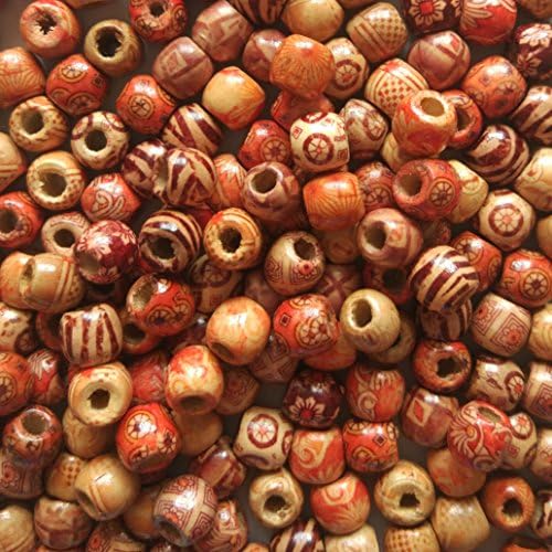wholesale 200pcs 12mm natural painted wood beads round loose wooden bead bulk lots ball for jewelry making craft hair diy macrame rosary bracelet necklace mix color By HANBEN