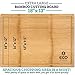 Extra Large Single Piece Surface Bamboo Wood Cutting and Chopping Board 18x13
