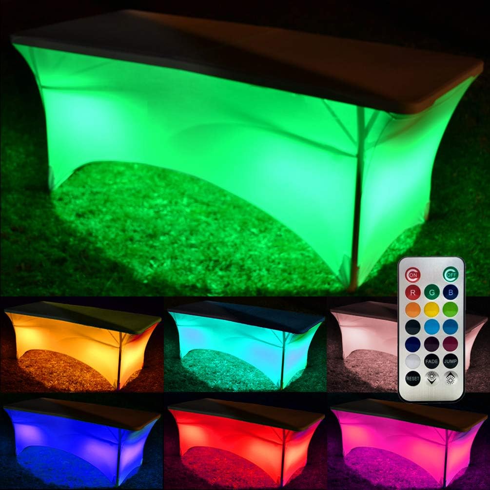 Amazon.com: Neon LED Glow Tablecloths for Parties – Light Up Your Event