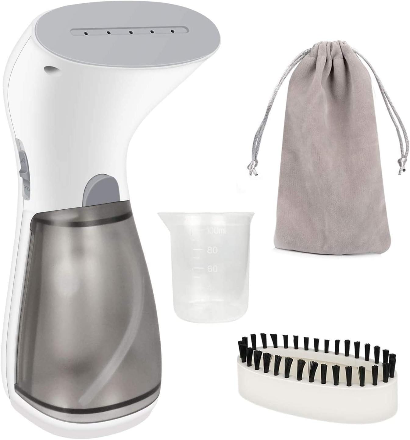 Aiskki Dampfglätter Dampfbürste Mini Steamer Reisebügeleisen mit Schnell Erwärmung Bügeleisen Dampfbügeleisen Kleidung Wrinkle Remover Bakterienvirus Abtöten, Geeignet für Zuhause und Reisen