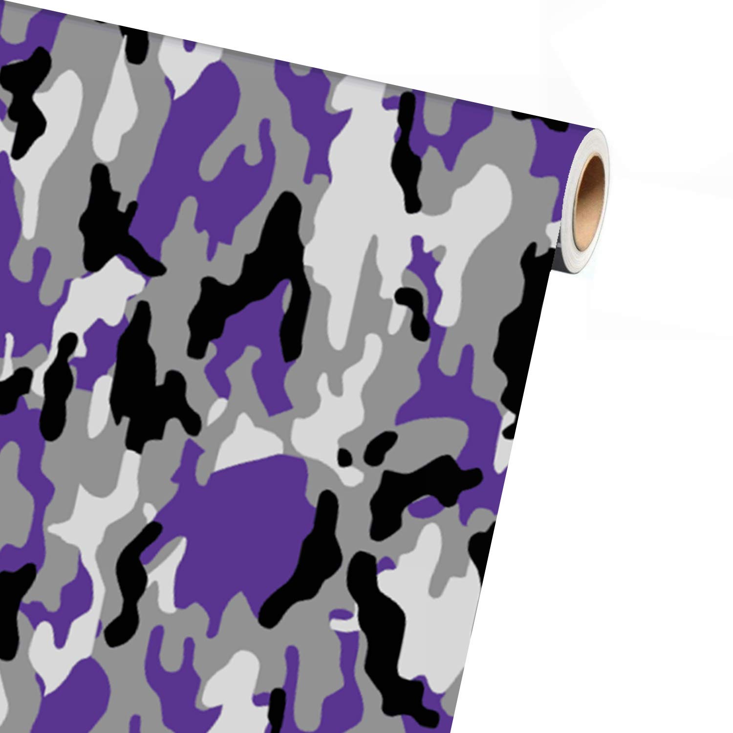 Sky Auto Inc Snow White Purple Black Gray Camo Camouflage Vinyl Car Wrap Film Sheet Free Cutter Cleaning Cloth Scissors Squeegee 2ft X 5ft 24 X 60 Buy Online
