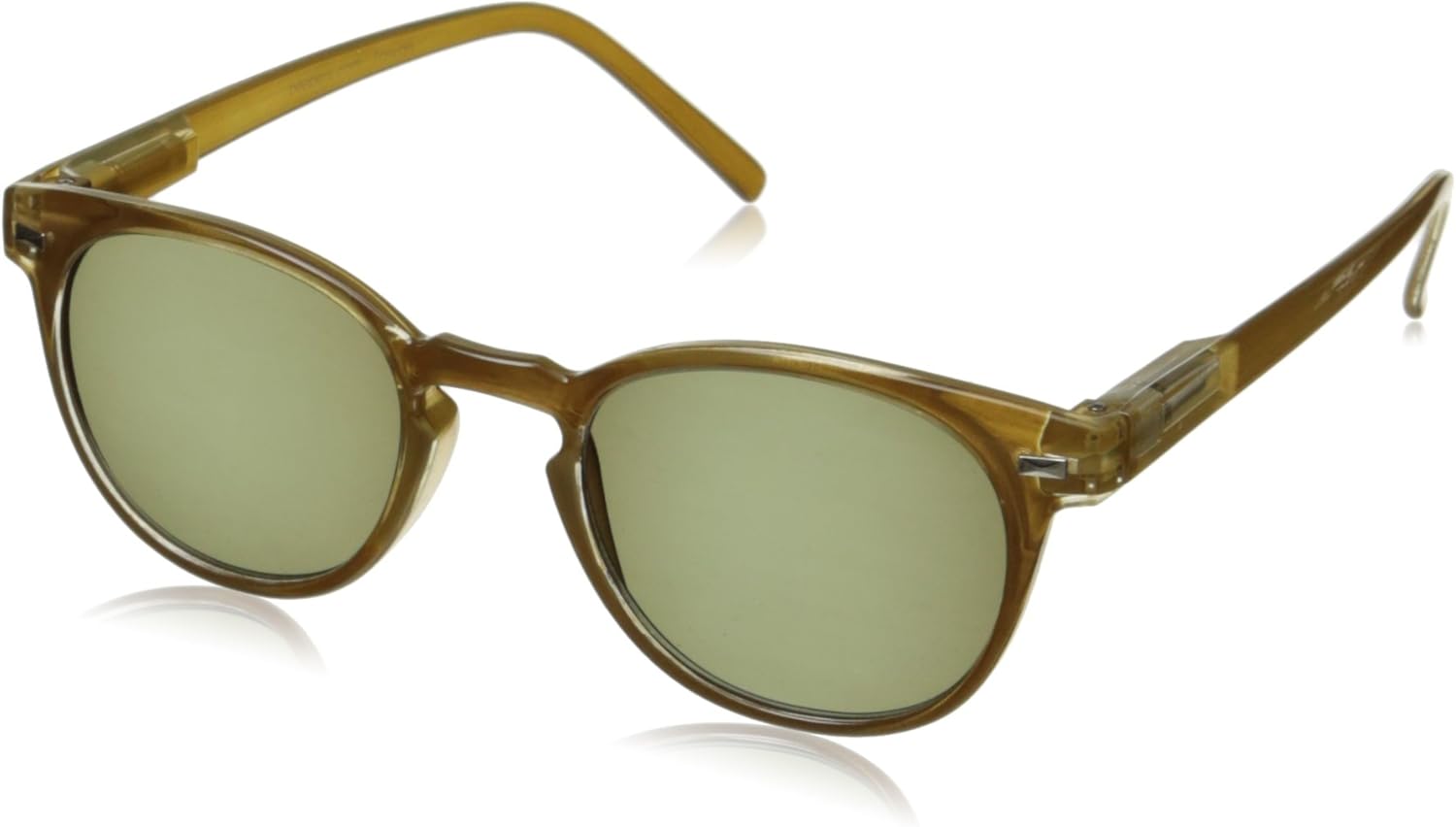 Peepers by PeeperSpecs Boho Round Reading Sunglasses, Amber