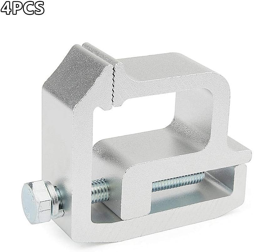 4PCS Mounting Clamps Truck Caps Camper Shell Powder-Coated 6061 Aluminum Tite Lok Truck Cap Topper Camper Shell Mounting Clamps Heavy Duty TL-2002