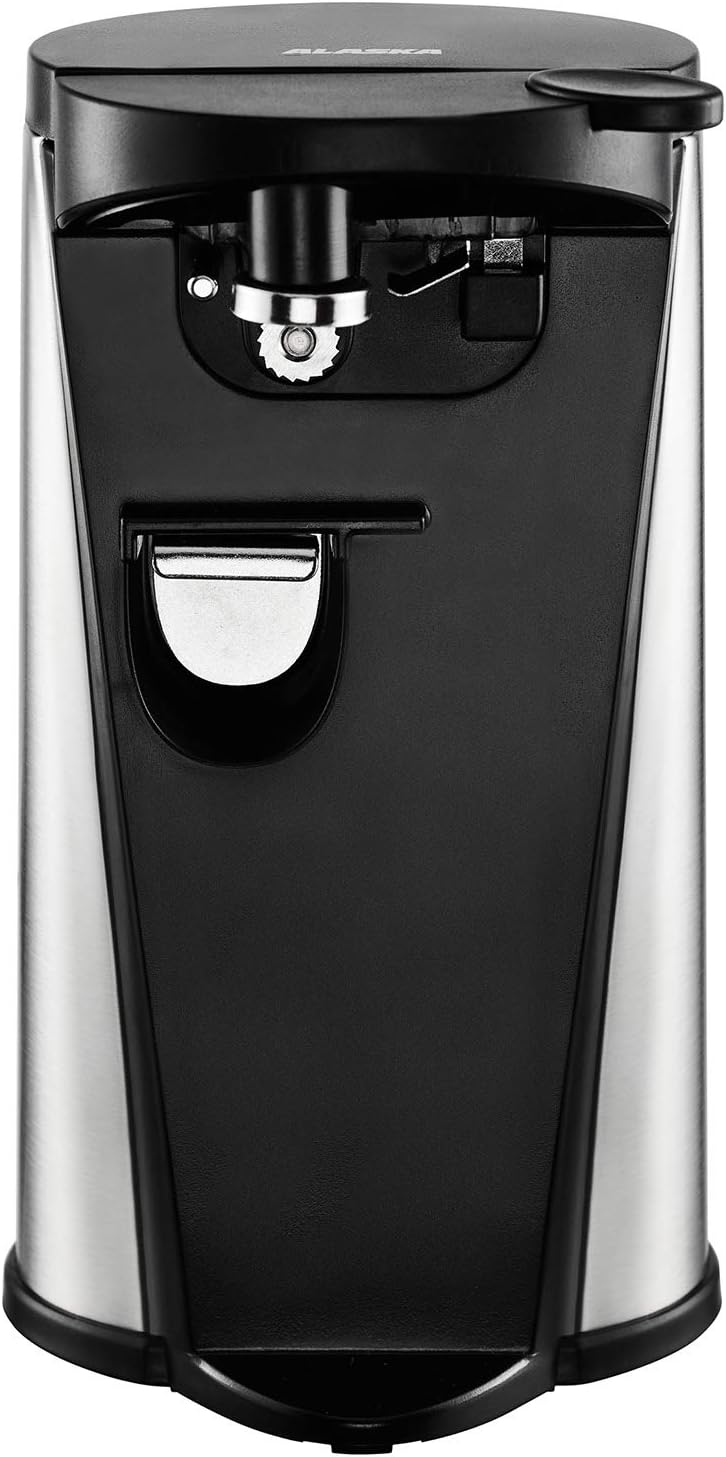 ALASKA Dosenöffner mit 3 Funktionen Messerschärfer, Flaschenöffner, Deckelöffner, Konservenöffner