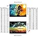 2 Packs 5D DIY Diamond Painting Set Decorating Wall Stickers For Living Room Full Square Drill Starry Sky And Sun & Moon (30X40CM/12X16inch)