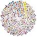 GeMoor 1500+ Cute DIY Stickers for Kids, 25 Different Sheets 3D Puffy Stickers for Toddlers, Parents, Teachers, Emoji Cartoon Stickers for Scrapbooks, Gifts, Party Favors Using