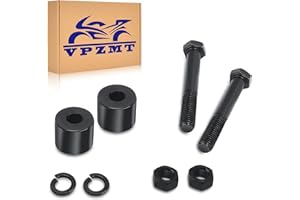 VPZMT 1'' Rise 1-1/4'' Handlebar Risers Extension Compatible with Harley Touring Softail and Dyna Models (Black)