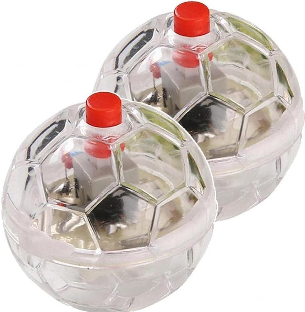 Ghost Flashing 2-Ball Toy - Paranormal Pet Balls, Light Up Cat & Dog Toys - Useful & Attractive