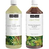 Kapiva Aloe Vera Juice + Wheatgrass Juice (1L+1L)