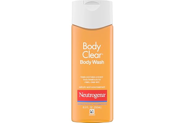 Neutrogena Body Clear Acne Body Wash with Salicylic Acid - Pimple Care Product, Acne Treament, Pore Cleaner, Help Treat Break