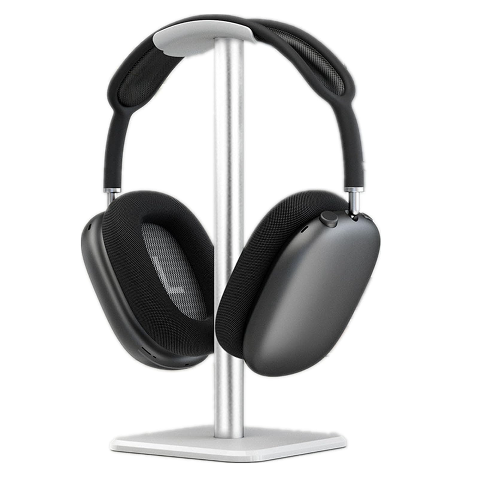 ASHATA JD068 Headphone Stand, Universal Headset Holder Earphone Stand with Non Slip Bottom, Aluminium Metal Desk Gaming Headphones Hanger for All Headphones Size (White)