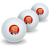 GRAPHICS & MORE Angry Donald Trump Face Novelty Golf Balls 3 Pack