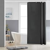 Furlinic Shower Curtain Mould Proof Waterproof Polyester 33x72 Inch Dark Grey