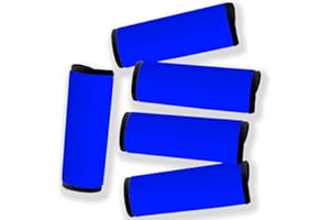 Careteilly Neoprene Luggage Handle Wrap Fluorescent Colors Luggage Identifiers (Blue)
