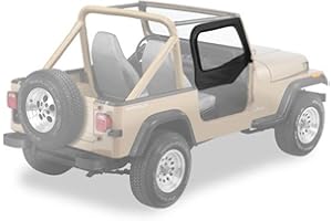 Bestop 5312135 Black Diamond Fabric Door Skins for 1997-2006 Wrangler