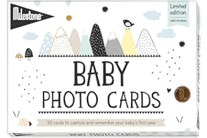 Milestone Over The Moon Baby Keepsake Cards Newborn’s First Year Memories