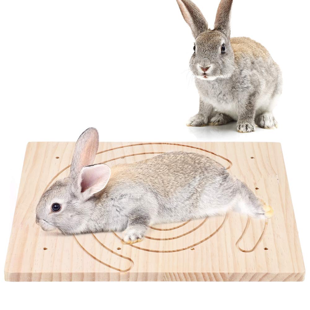 Claws Scratching Board, Pet Hamster Rabbit Wooden Claws Scratching Board Wooden Claws Scratching Board for Pet Hedgehog Squirrel Rabbit Play Toy Cage Accessory
