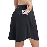 baleaf Skorts for Woman 20" Knee Length Golf Tennis Skirt High Waisted Long Athletic Casual Pockets UPF 50+