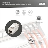 Digitus Cat-6A Shielded Keystone Module RJ45 Socket 48 pcs 500MHz 10GBase-T AWG view 4
