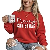 Christmas Sweatshirt for Women | Merry Christmas Crewneck | Family Holiday Shirt | Santa Tree Gift Top | Happy Christmas Winter 2025 Outfit