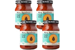 MRS. RENFRO'S Mrs. Renfro’s Peach Salsa – Gluten Free (16-oz. jars, 4-pack)