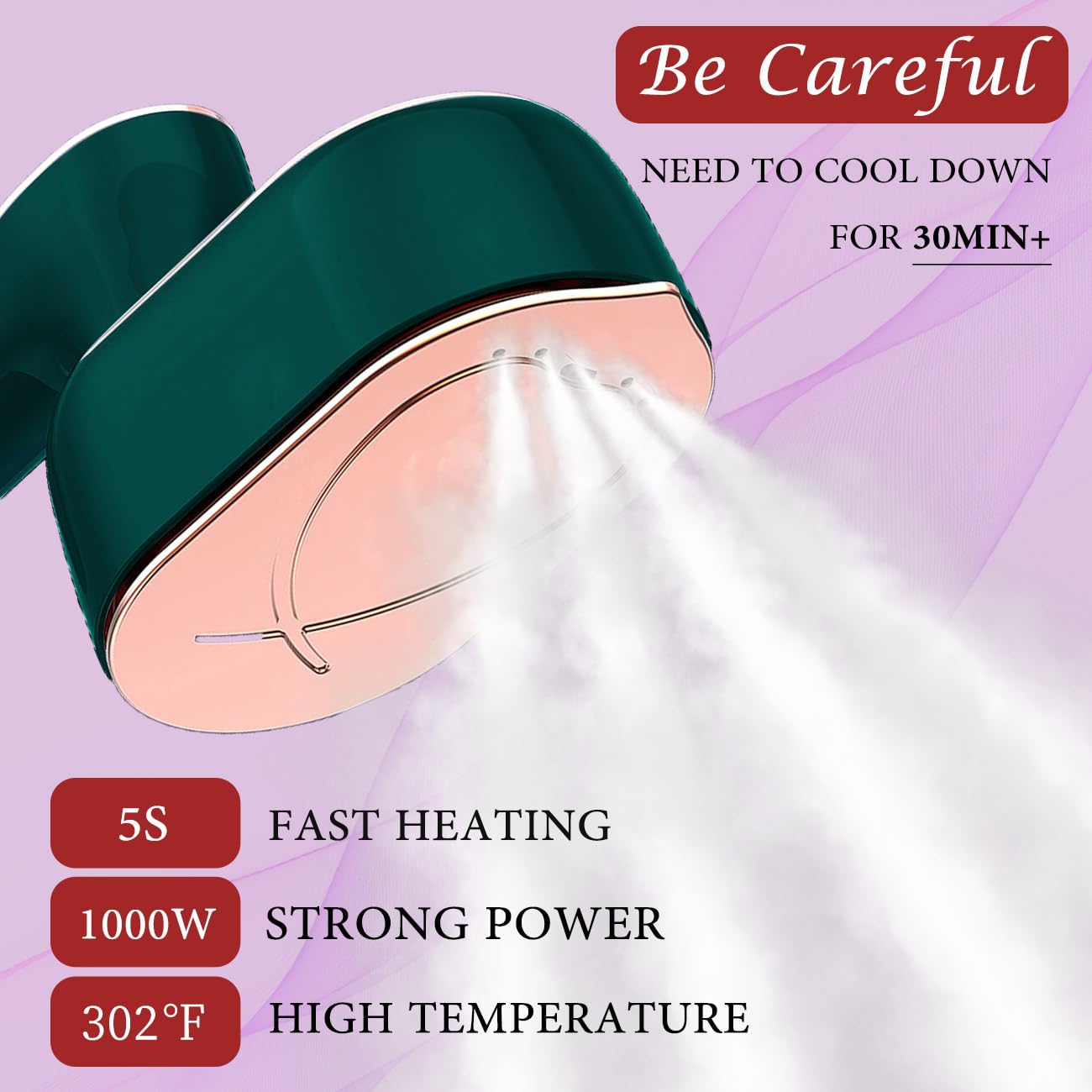 Travel Steamer Mini Iron for Clothes: portable mini steam iron handheld clothing steamers travel size small hand held garment steam plancha a de vapor para ropa portatil travel dorm essentials