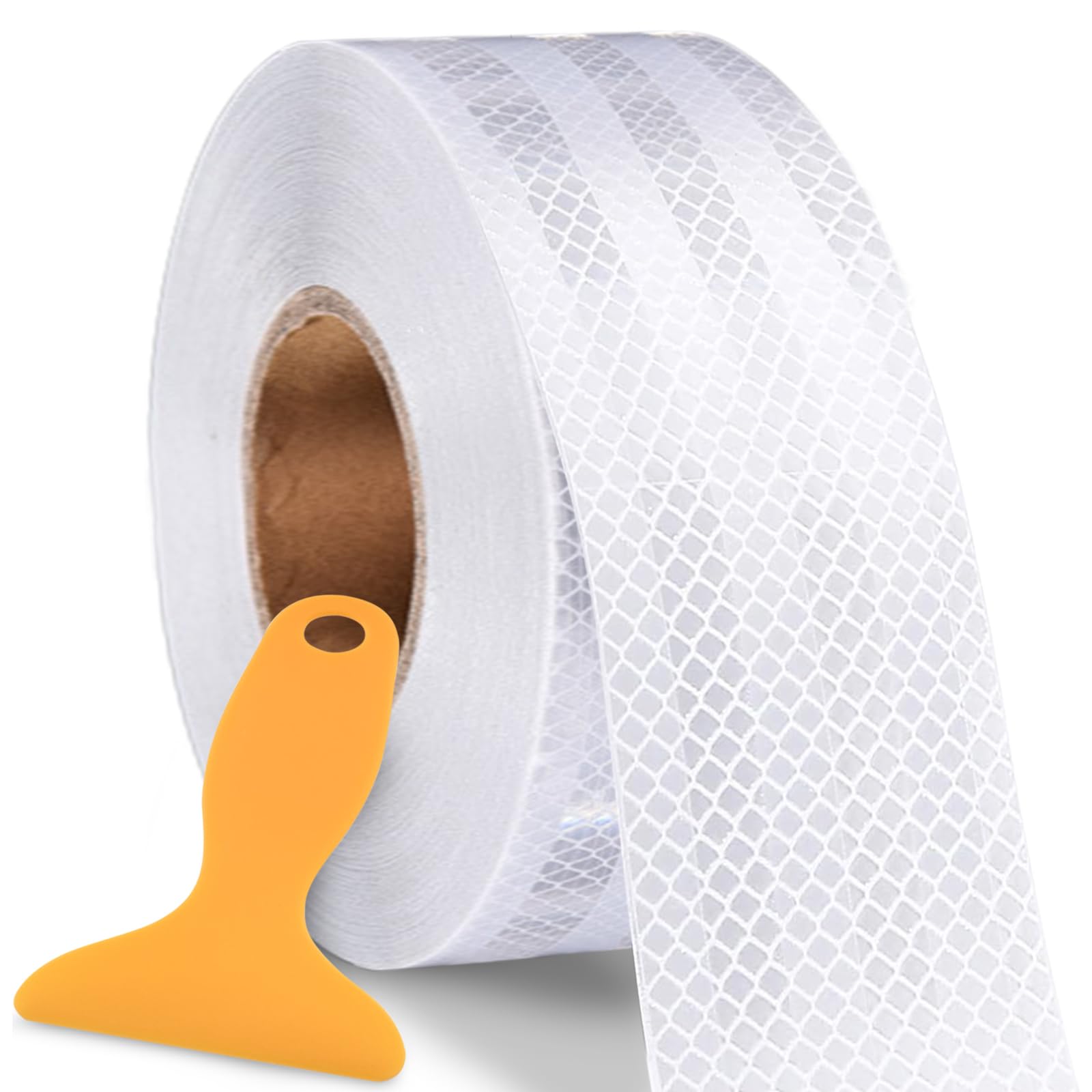 10M* 5cm Waterproof Reflective Tape, Reflector Tape Waterproof Outdoor Safety Tape Reflective Stickers Waterproof Tape, Ideal for Nighttime Use with Luminous- for Car Truck Motorcycle and More