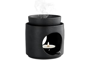 YILANJIN Wax Melt Burner,Ceramic Oil Burner Aroma Diffuser, Ceramic Burners,Aromatherapy Holder, Tealight Holder Diffuser, Es