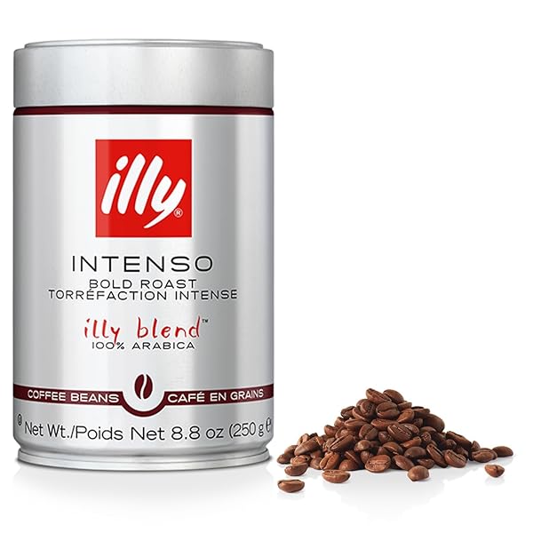 ILLY INTENSO WHOLE BEAN COFFEE, DARK ROAST, INTENSE,...
