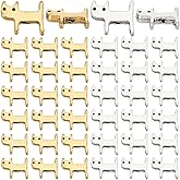 PH PandaHall 100Pcs 2 Colors Tibetan Style Alloy Kitten Beads Cat Head Beads Animal Charm Beads Charm Pendants for DIY Necklace Bracelet Keychains Making and Crafting, Antique Silver and Golden