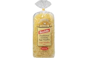 Bechtle Traditional German Egg Noodles, Soup Noodles - Thin, 1.1 Pound (Pack of 12)