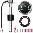 Rupse Fuel Sender Unit Boat Fuel Tank Sending Unit Fuel Water Level Sensor Stainless Steel Fuel Sender and Fuel Gauge for Boat Car Truck RV (6" (150mm)) (11")