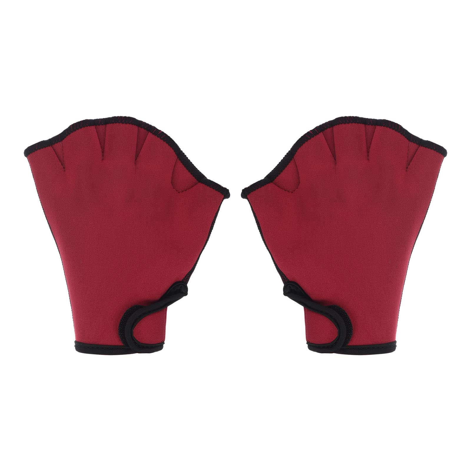 PATIKIL Webbed Swim Gloves, Unisex Swimming Resistance Gloves Water Resistance Training Accessories for Swimming and Diving, M, Red