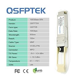 QSFPTEK 100G QSFP28 Transceiver Module MTP/MPO
