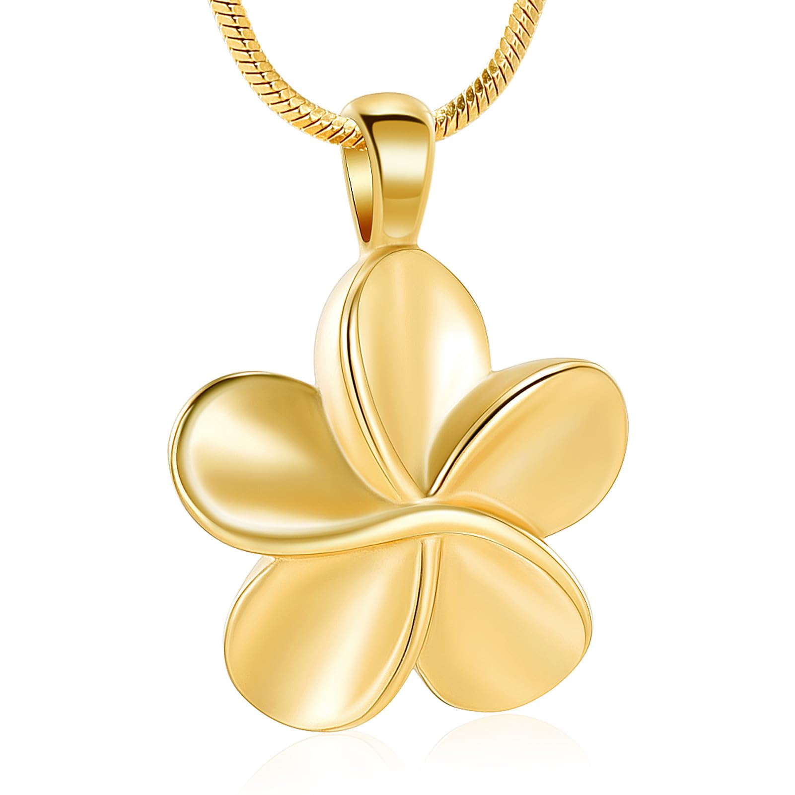 "Flower Cremation Ashes Jewelry Cremation Necklace Memorial Locket for Ashes Keepsake Urn Pendants for Women/Men, Stainless Steel, not known"