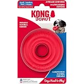 KONG Donut Dog Toy, Natural Rubber Chew Toy, for Small/Medium Dogs | Durable KONG Natural Rubber Chew &amp; Fetch Toy That Promotes Healthy Teeth &amp; Gums with a Fun Bounce &amp; Easy Roll