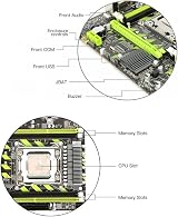 Wresetly X79G Motherboard LGA 2011 4x DDR3 RECC M.2 NVME SATA3.0 Server view 5