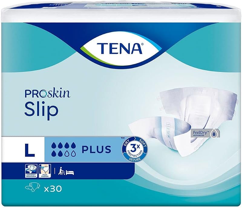 TENA Slip Plus Large 30s Incontinence Shield Pro-Skin Absorb 1000ml