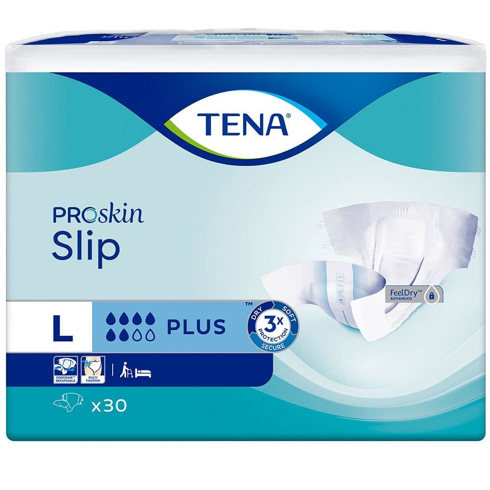 TENA SLIP PLUS LARGE 30'S