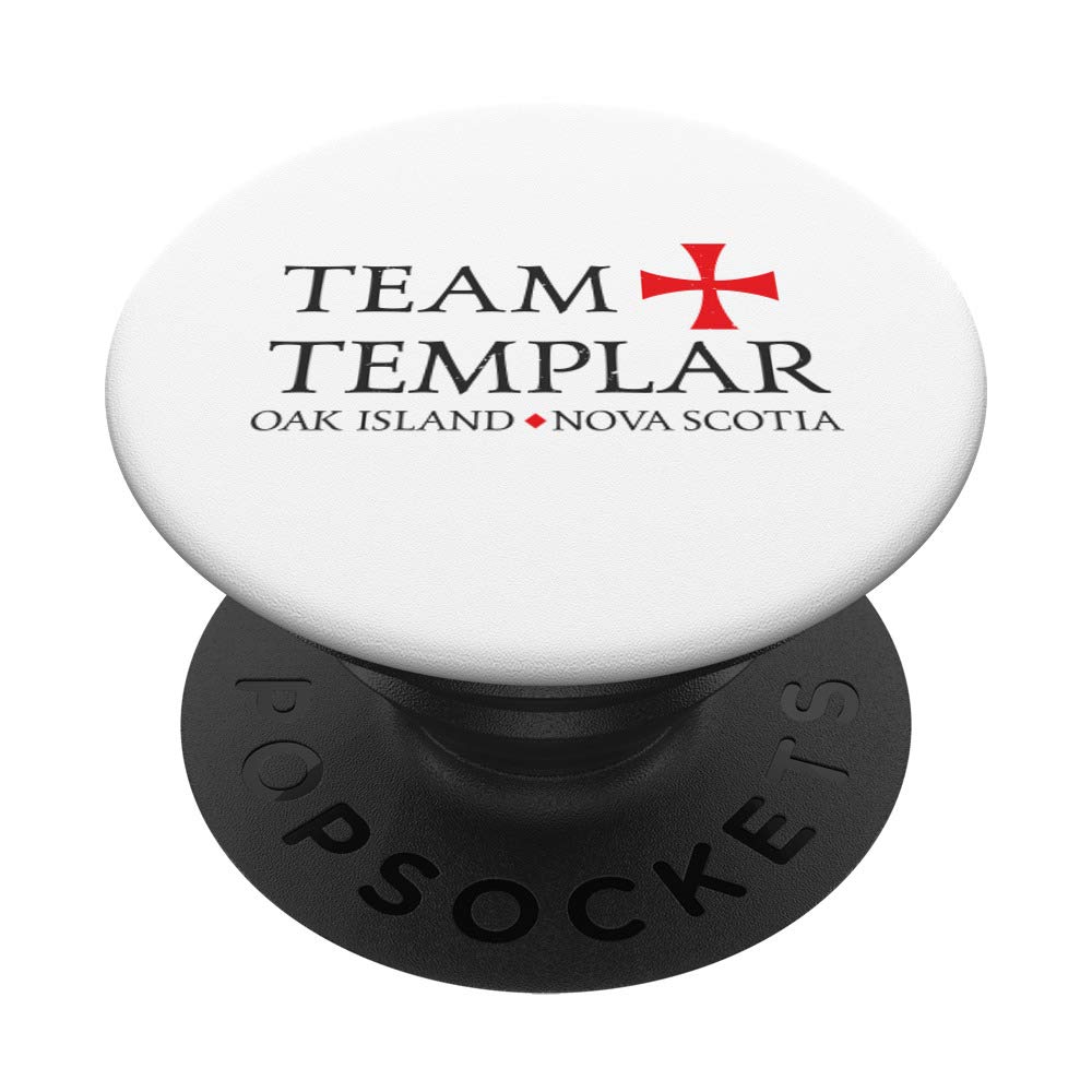 Team Templar Funny Oak Island Treasure PopSockets Grip and Stand for Phones and Tablets