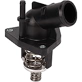 Aramox Car Engine Thermostat, Engine Coolant Thermostat Housing Assembly, 12674639 Fit for Escalade/Suburban/Tahoe/Yukon 2015